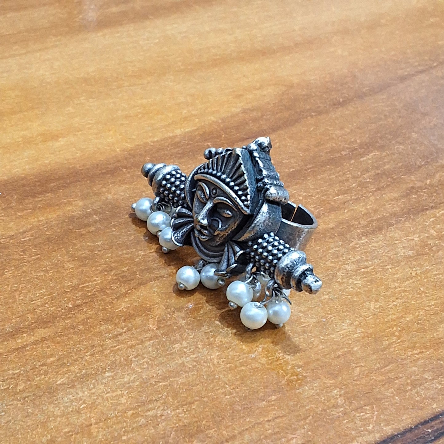 Divya Mukha Oxidized Ring
