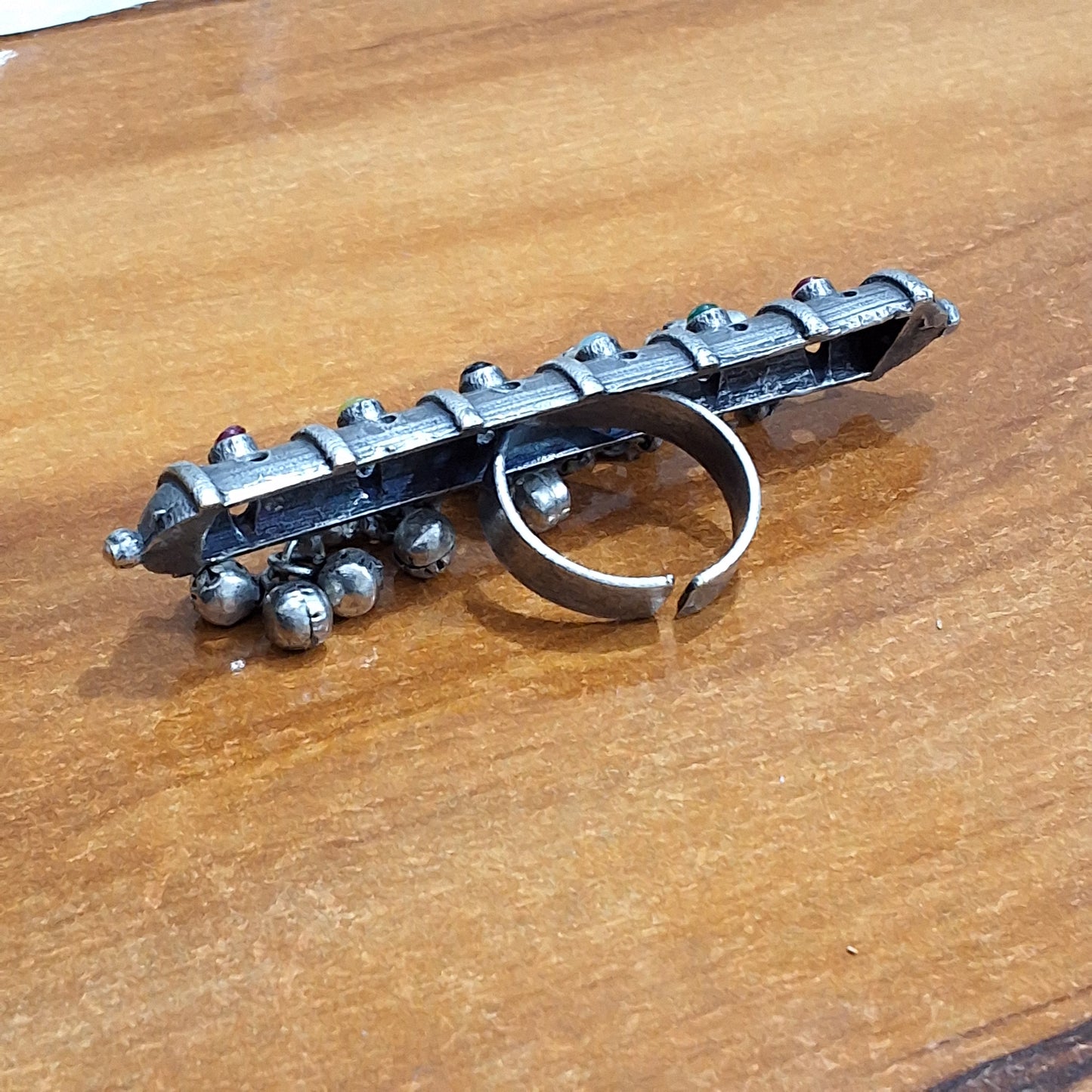 Navrang Manjari Oxidized Ring