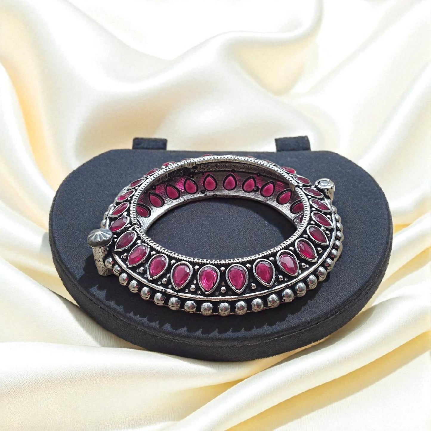 Rudra Ruby Brass Kada
