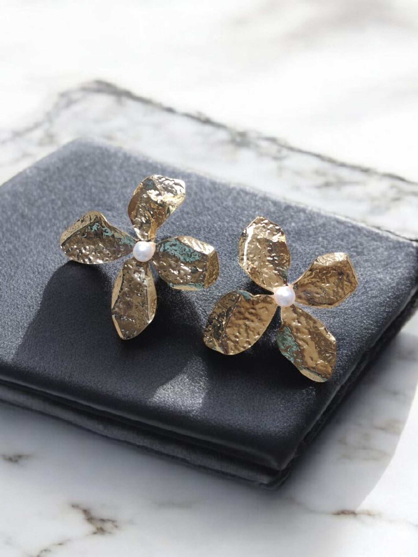 Gilded Petal Bloom Earrings