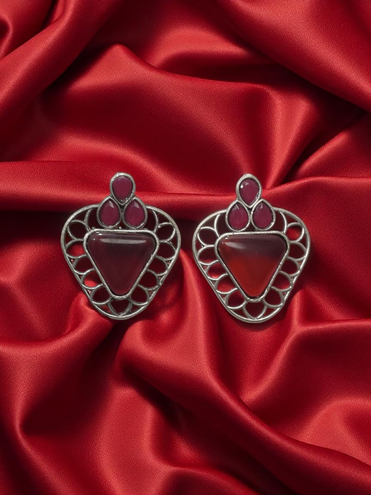 Noir Bloom Stud Earrings