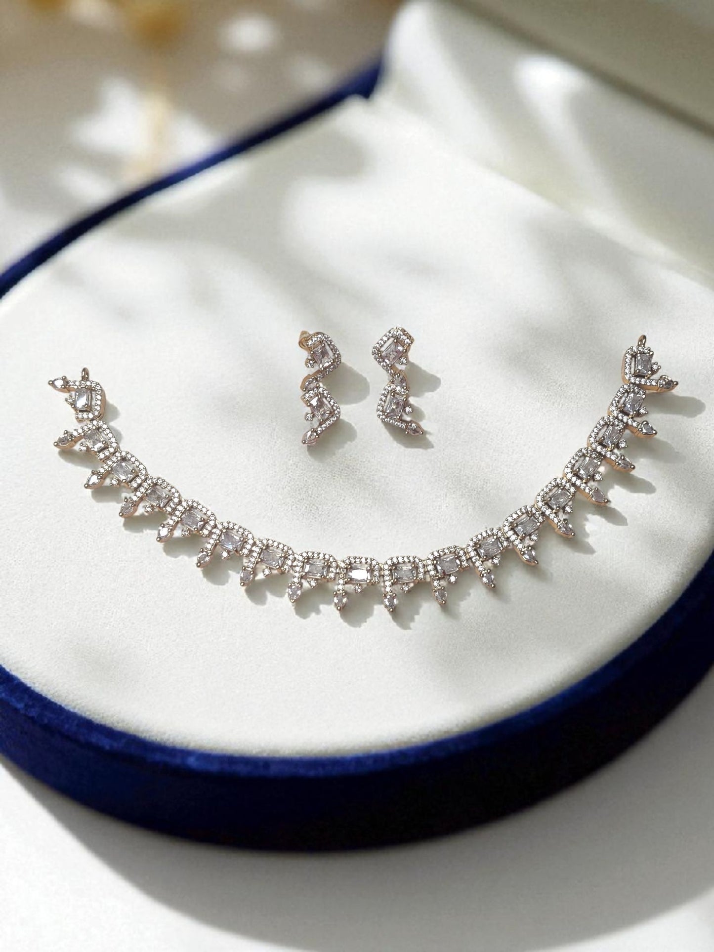 Lustre American Diamond Necklace Set