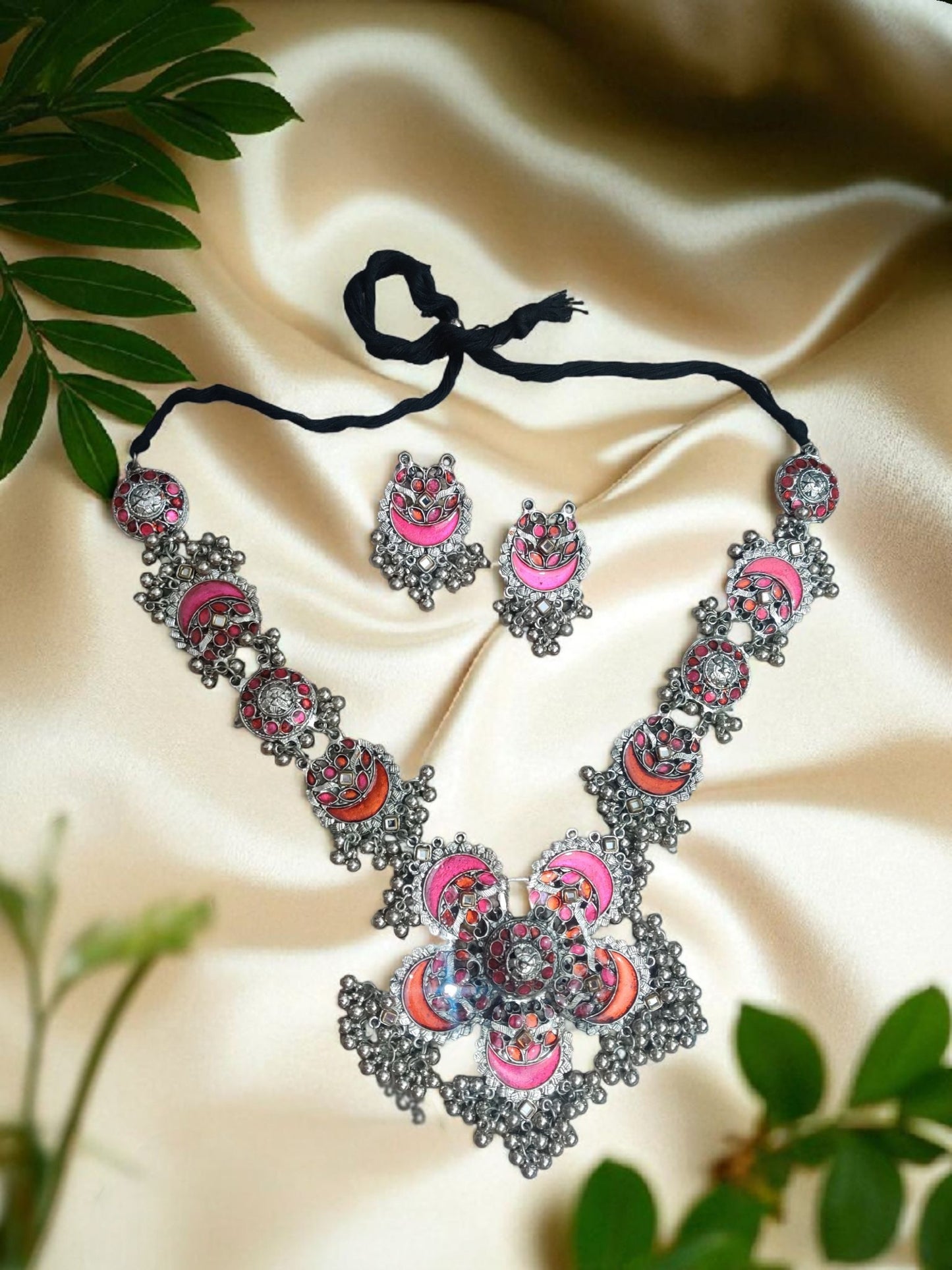 Rangrez Oxidized Necklace Set