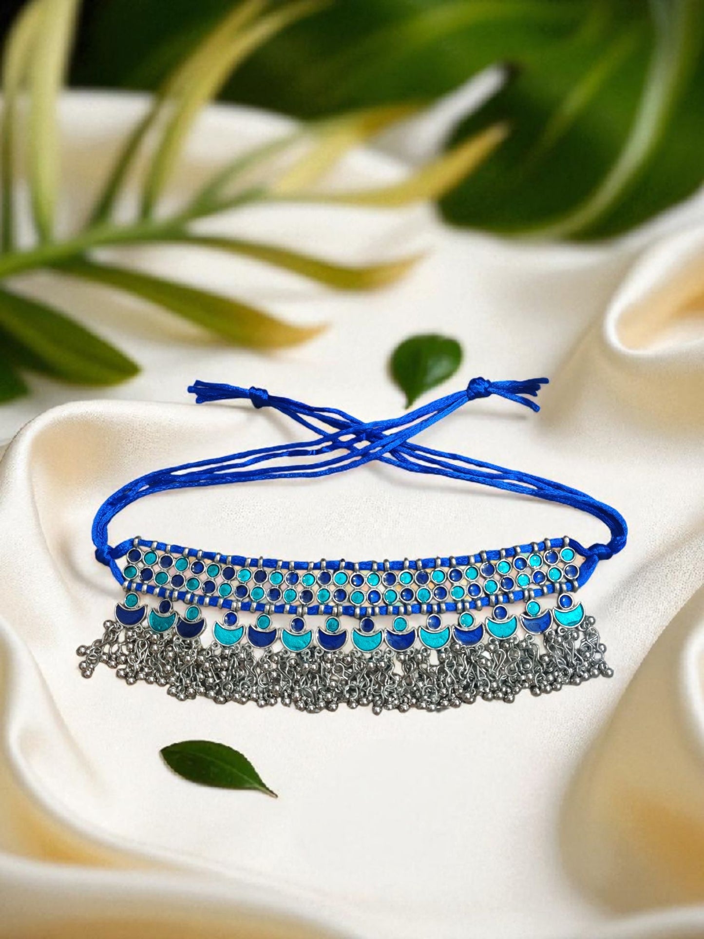 Morni Choker Oxidized Set.