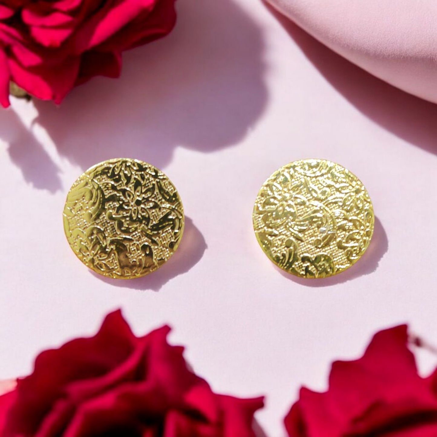 Royal Coin Embossed Studs