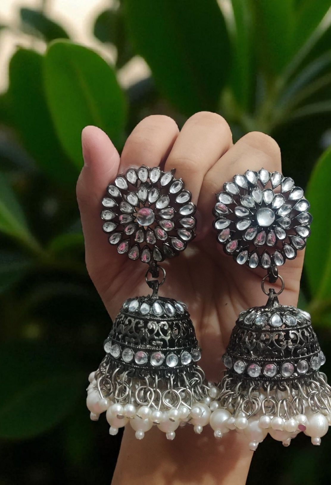 Sitara Oxizdized Jhumka