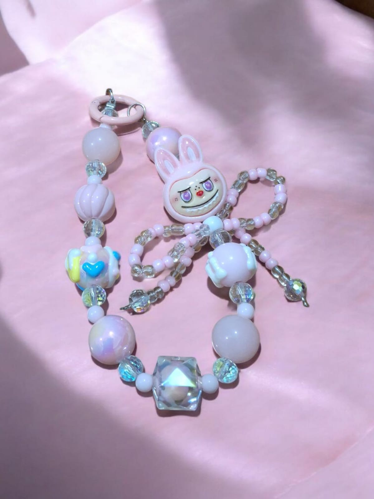 Pink Labubu Phone Charm