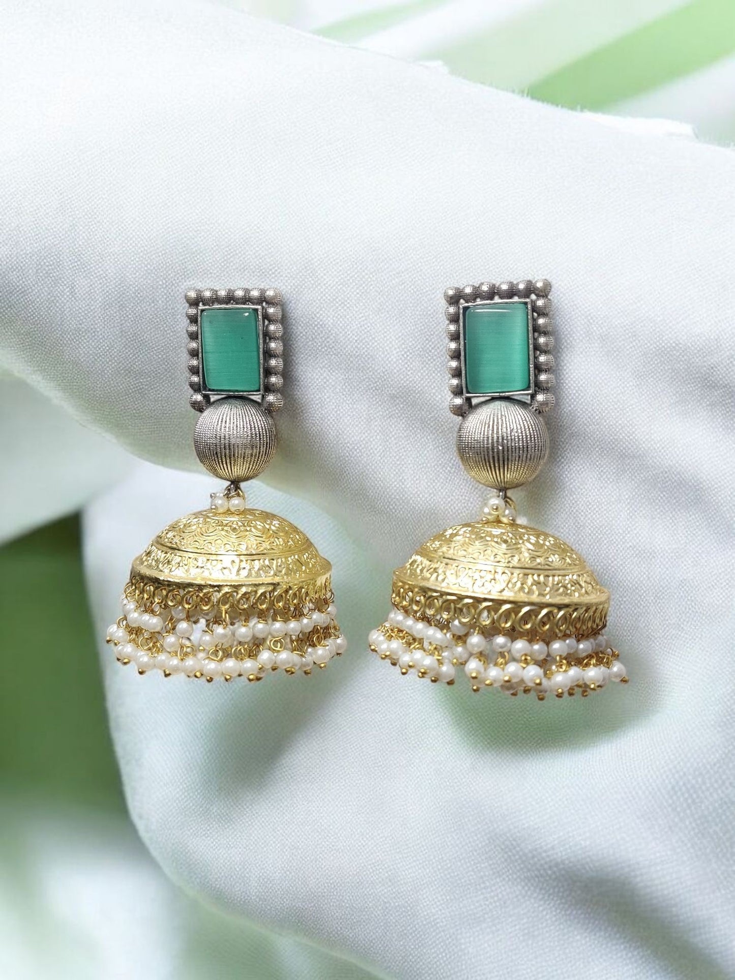Dome Jhumka Earrings
