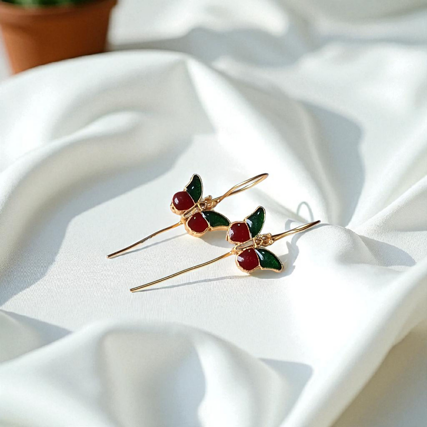 Blush Breeze Butterfly Ear Cuff