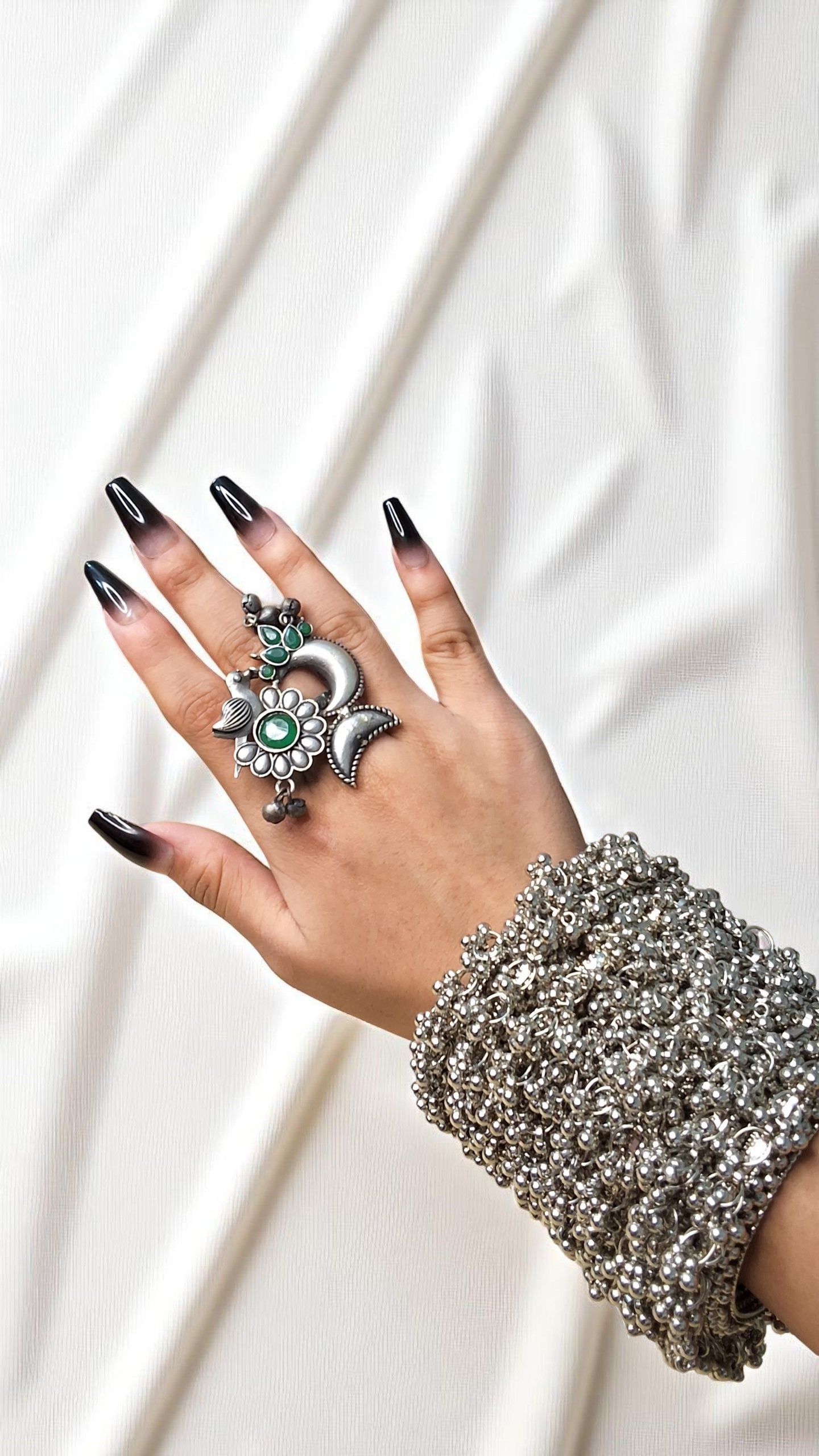 Celestial Bloom Statement Ring