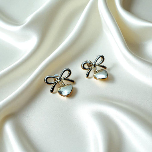 Bow-Heart Earring