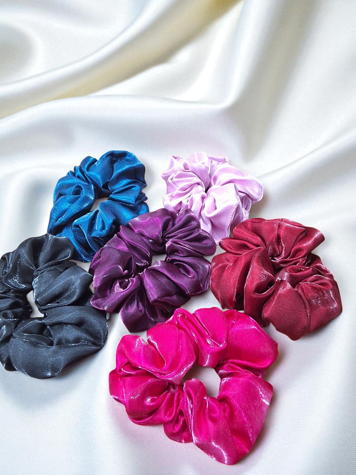 Satin Pop Luxe Scrunchies