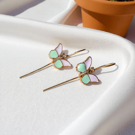 Blush Breeze Butterfly Ear Cuff