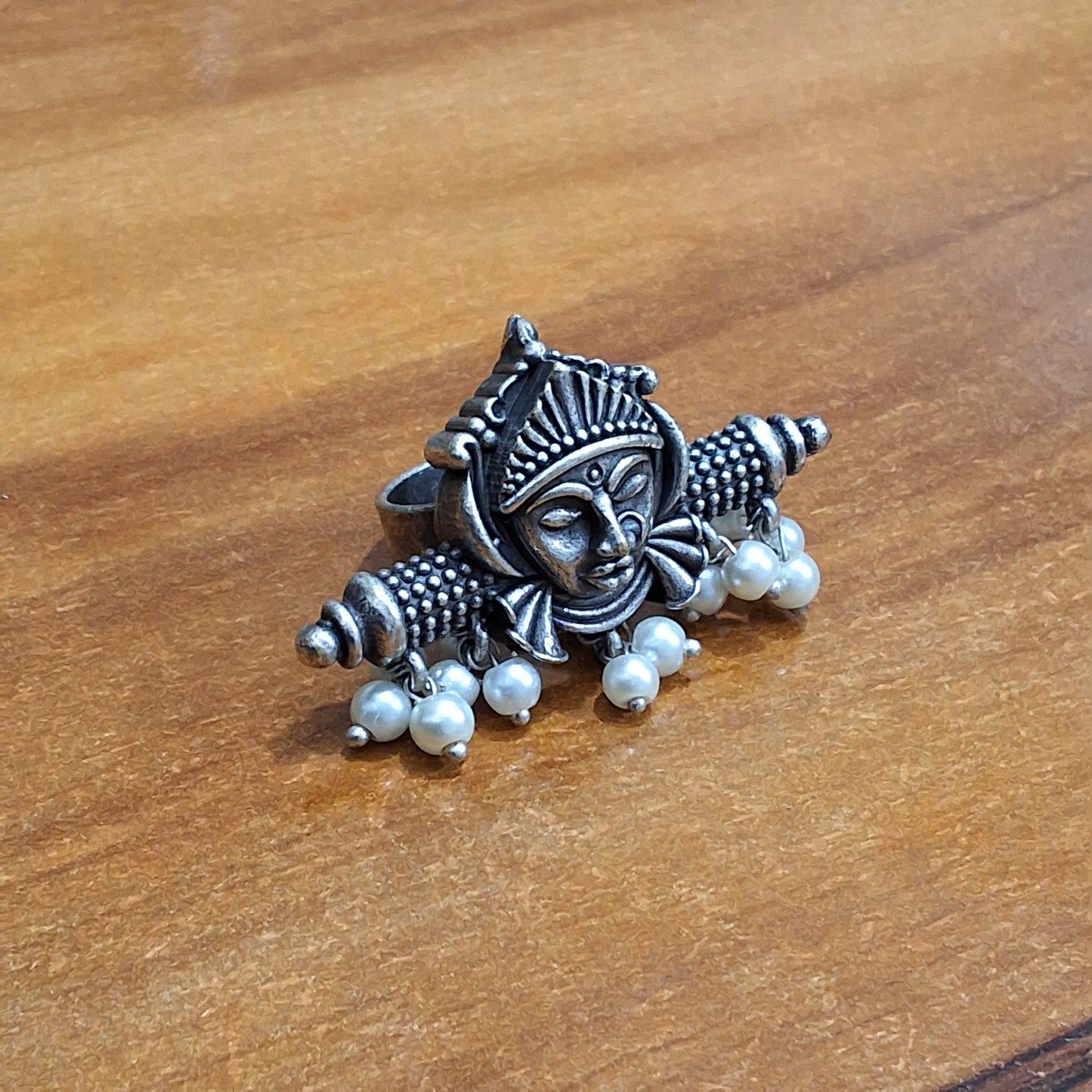 Divya Mukha Oxidized Ring