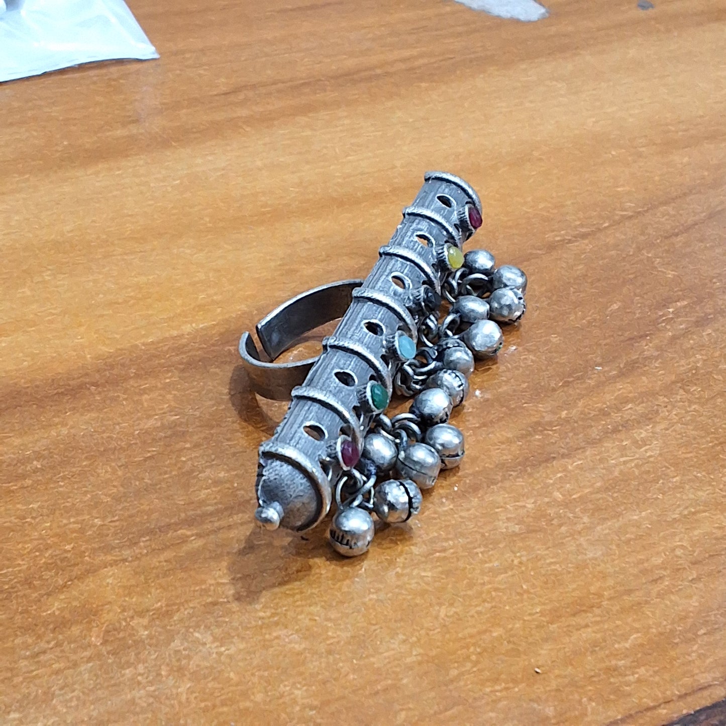 Navrang Manjari Oxidized Ring
