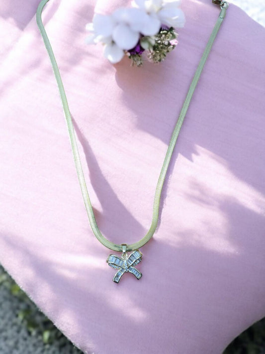 Bow Silver Pendant
