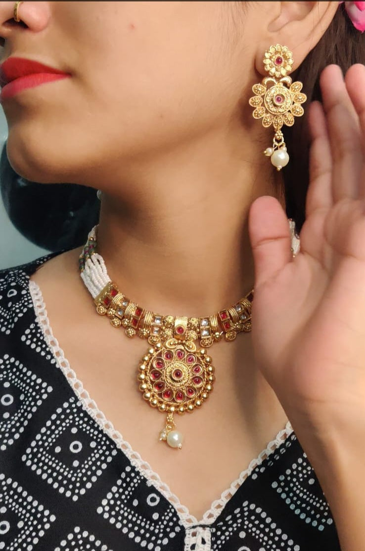Rajkumari Haar Choker Set