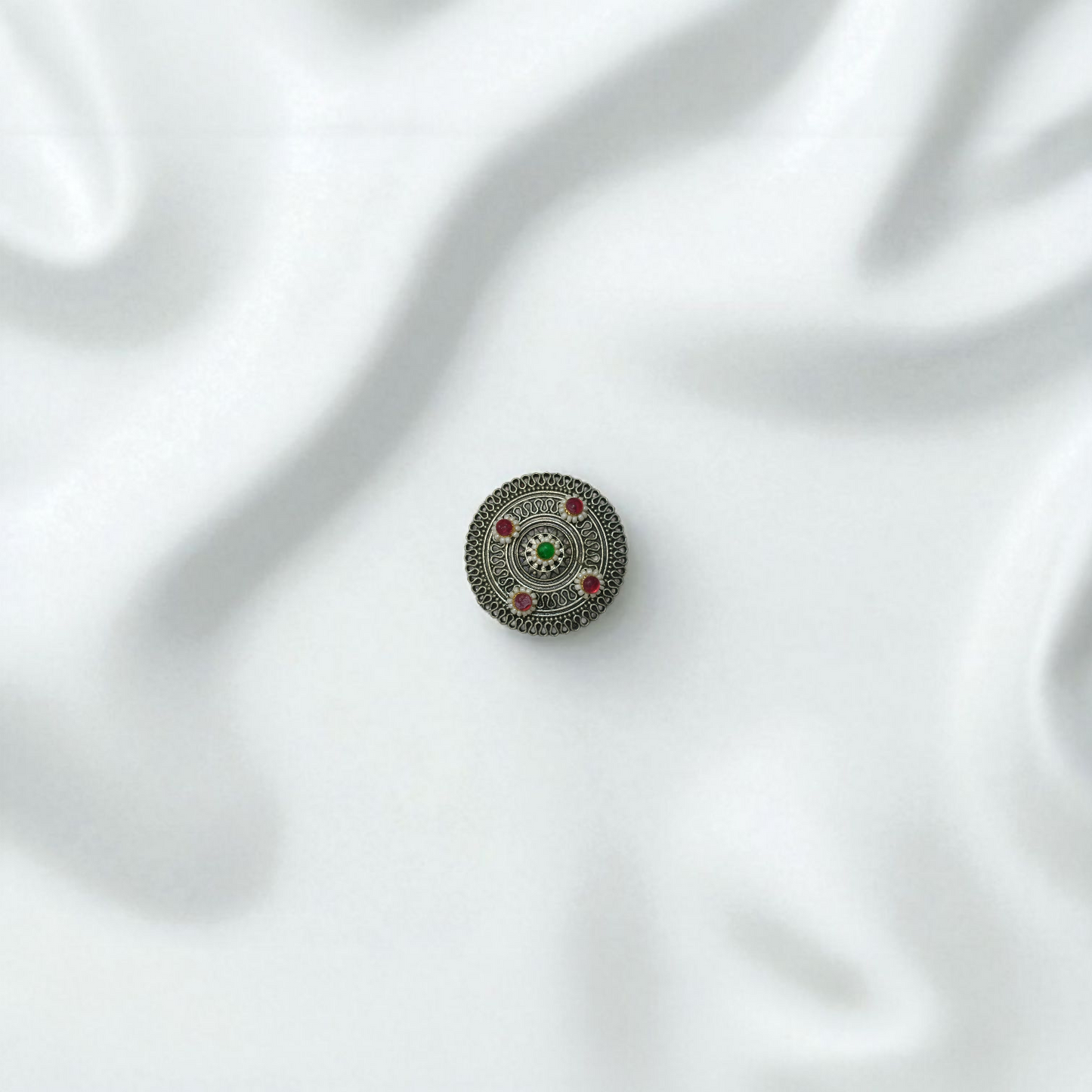Regal Chakra Oxidized Ring