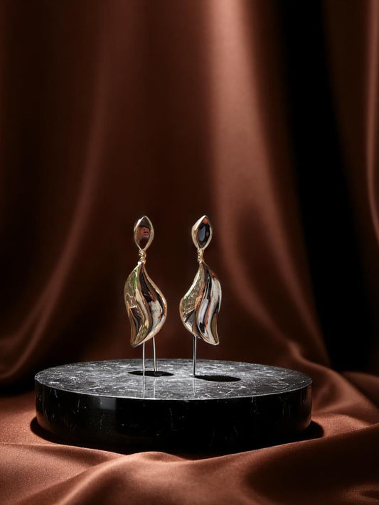 Molten Flow Sculpted Earrings