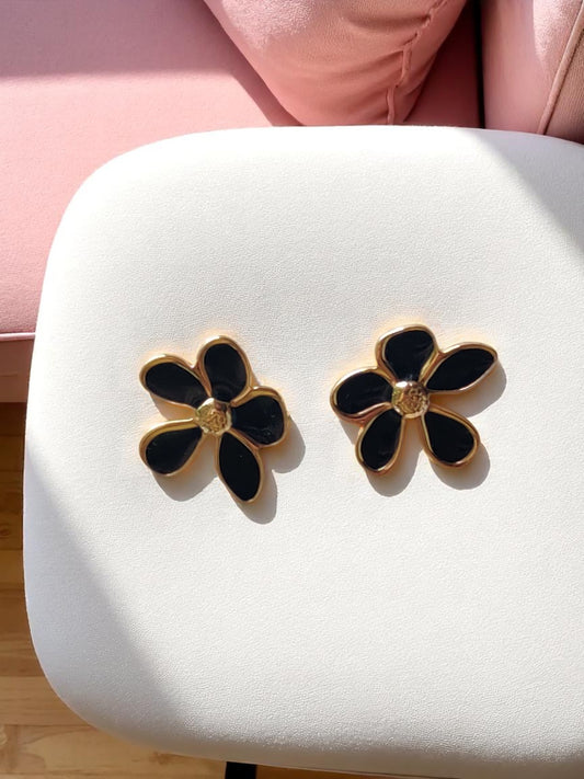 Midnight Bloom Stud Earrings