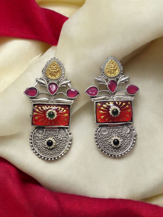 Royal Rasika Temple Dangler Earrings