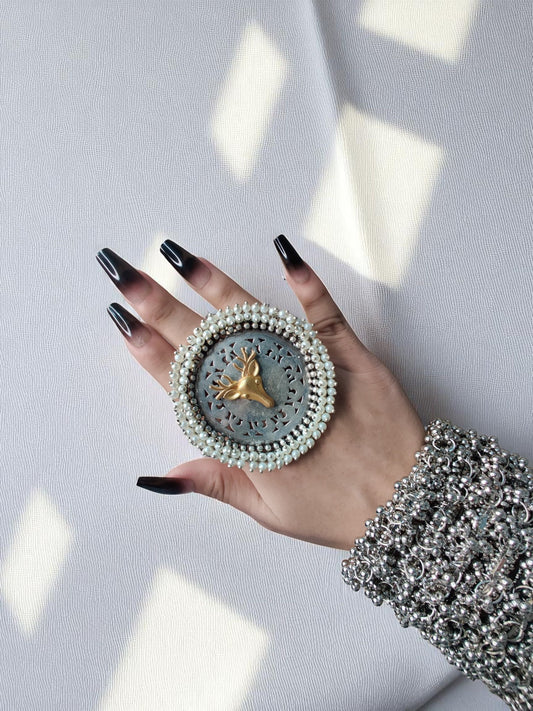 Sunbloom Enamel Ring