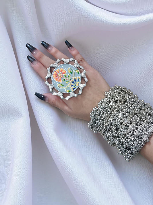 Scarlet Petal Statement Ring