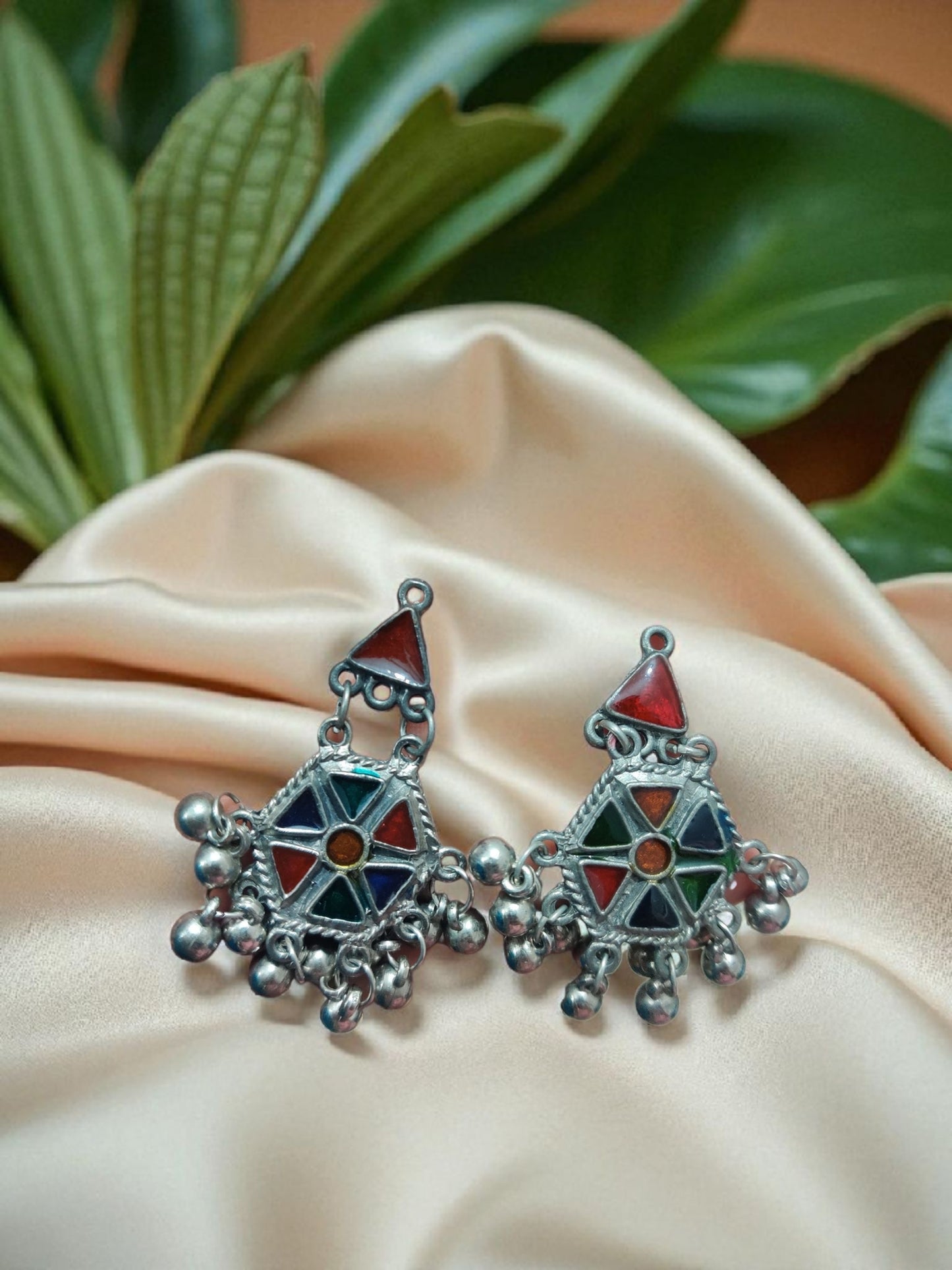 Navratna Oxidized Choker Set