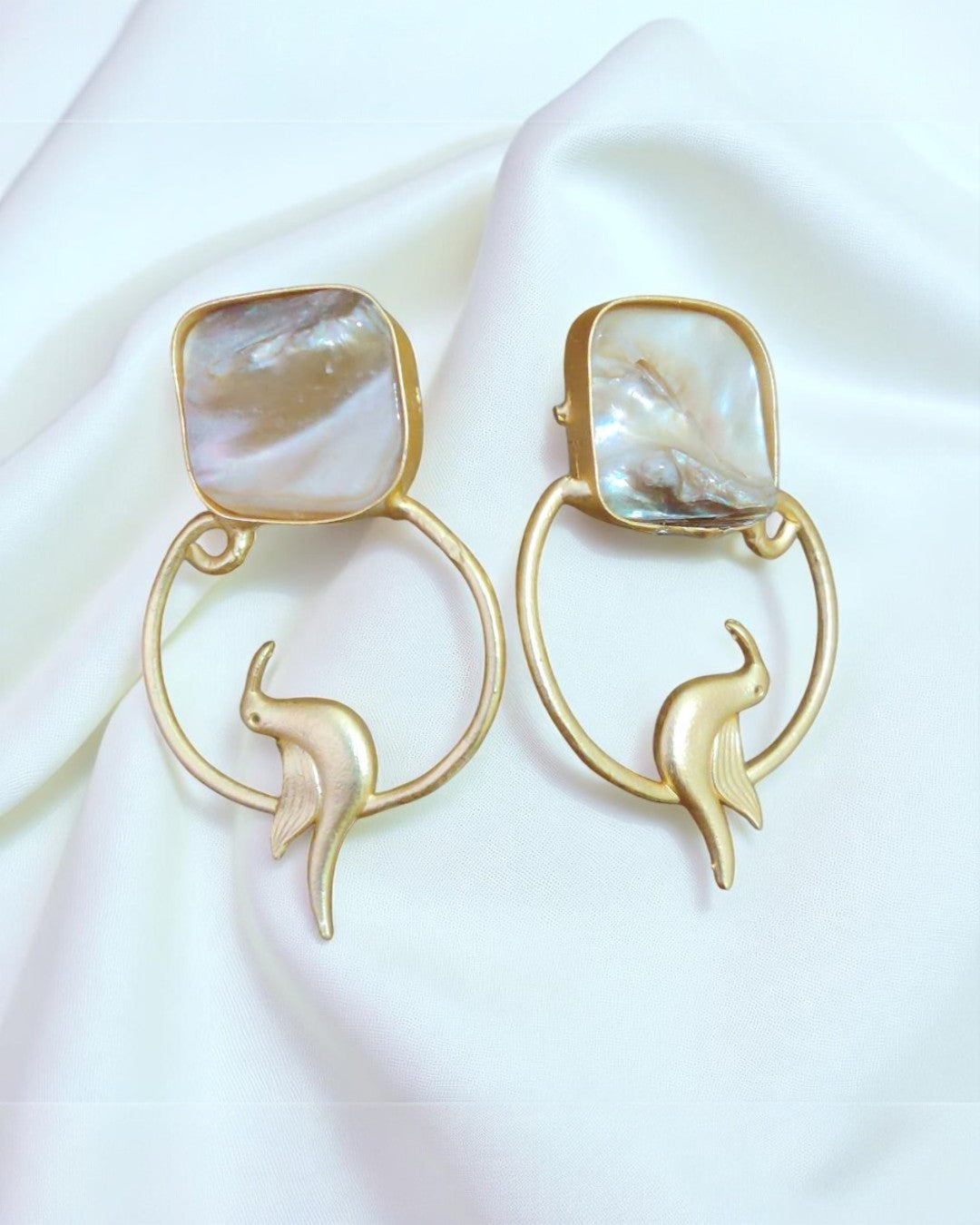 Aurea Avian Shell Drop Earrings