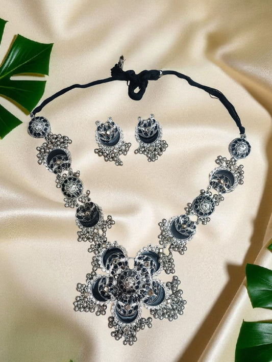 Rangrez Oxidized Necklace Set