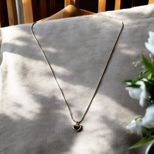 Two-in-One Black Heart Pendant