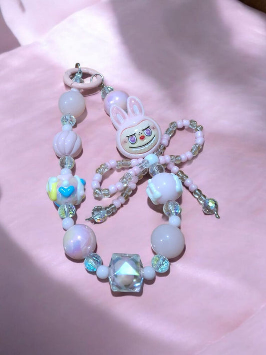 Pink Labubu Phone Charm