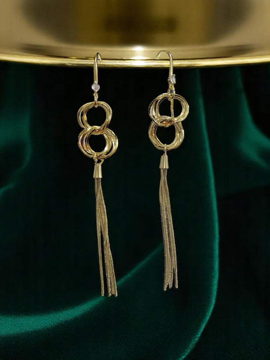 Velora Twist Tassel Earrings.