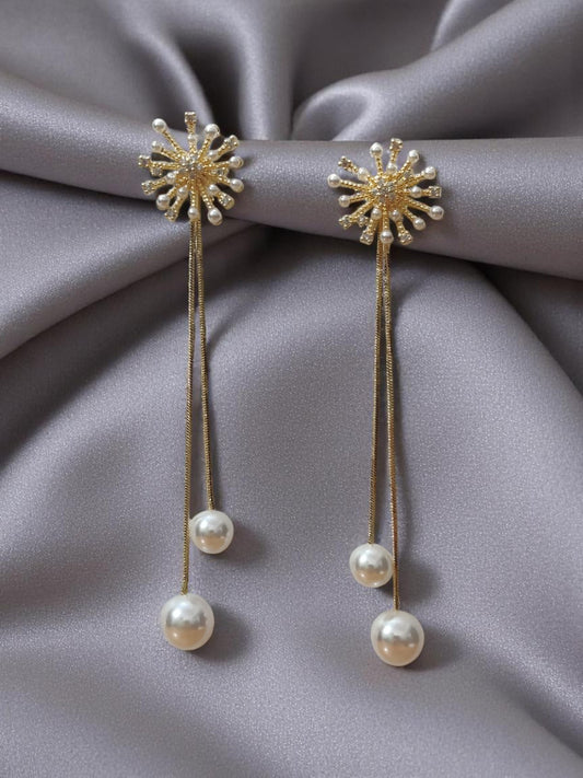 Golden Dandelion Antitarnish earrings