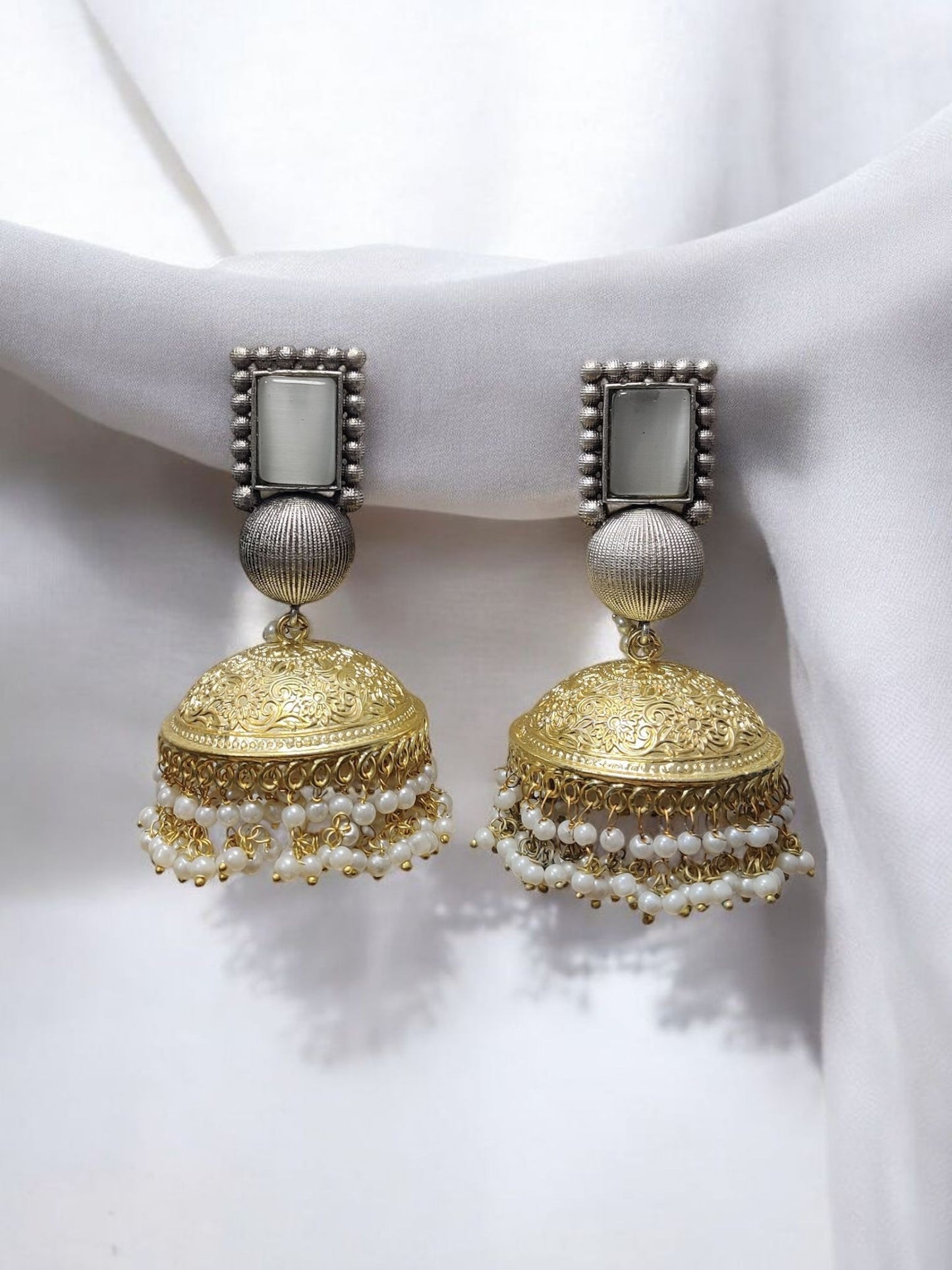 Dome Jhumka Earrings