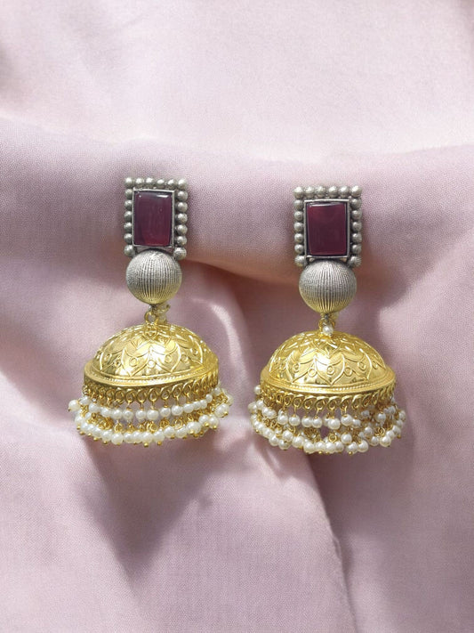 Dome Jhumka Earrings