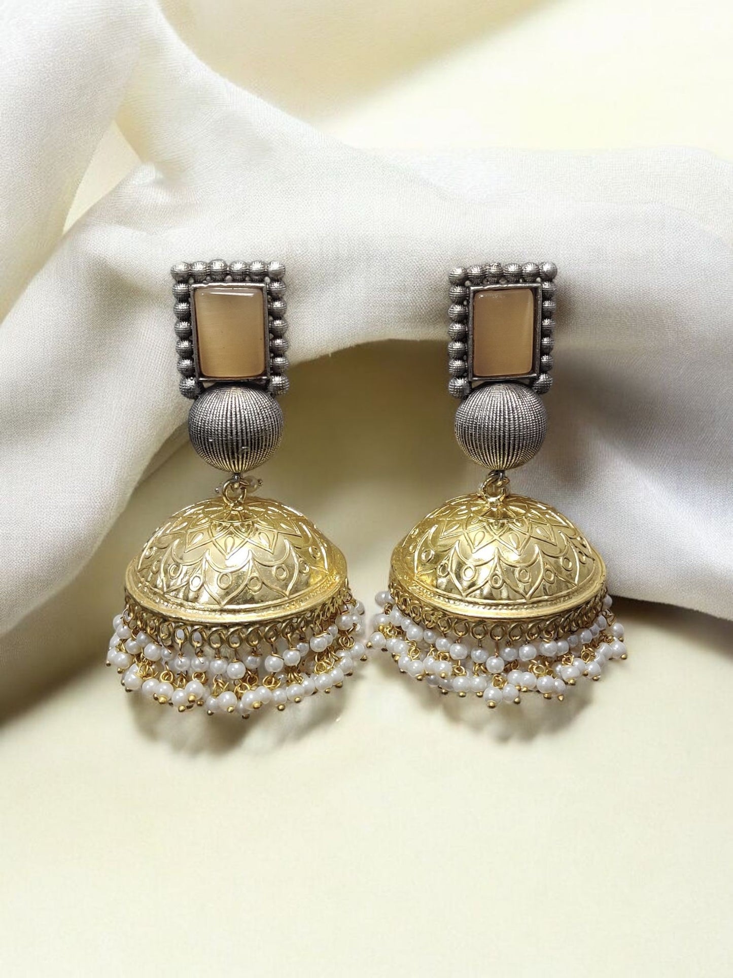 Dome Jhumka Earrings